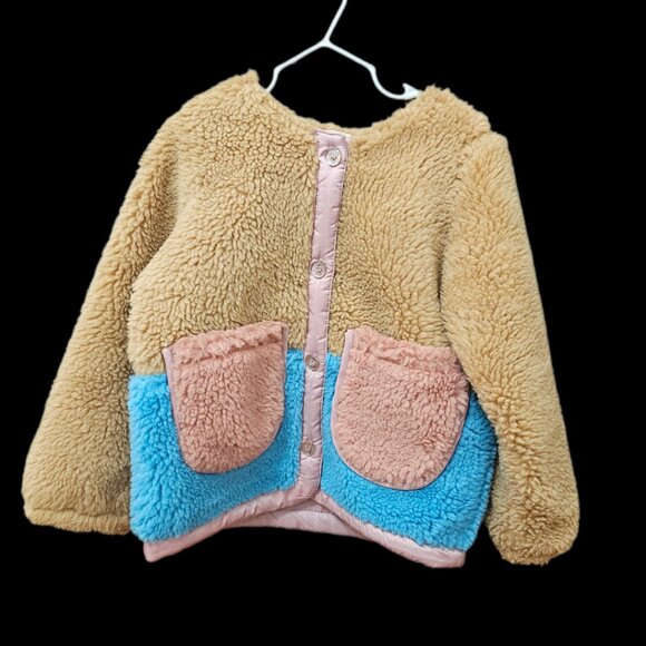 Pink Chicken Girls Ruth Jacket - Camel Color Block